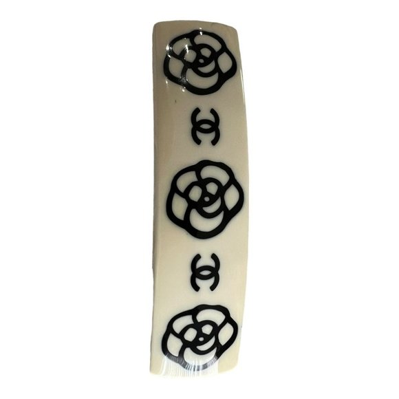 CHANEL Striped Barrette/Hair Clip #1256 - Picture 3 of 8